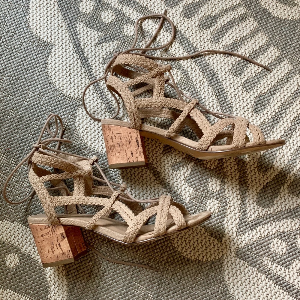 Indigo Rd Woven Lace-up Sandals